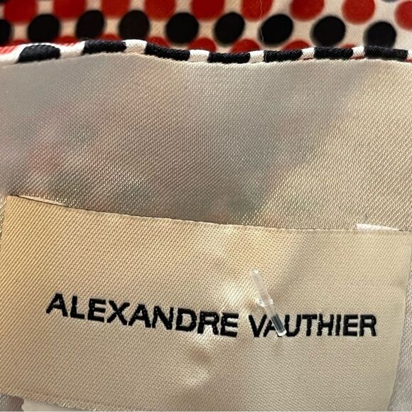 ALEXANDRE VAUTHIER Dot Twill Strapless Dress in Size FR34 / XS - Picture 6 of 10